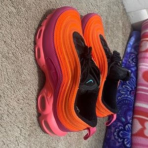 Neon pink & orange nike air max
